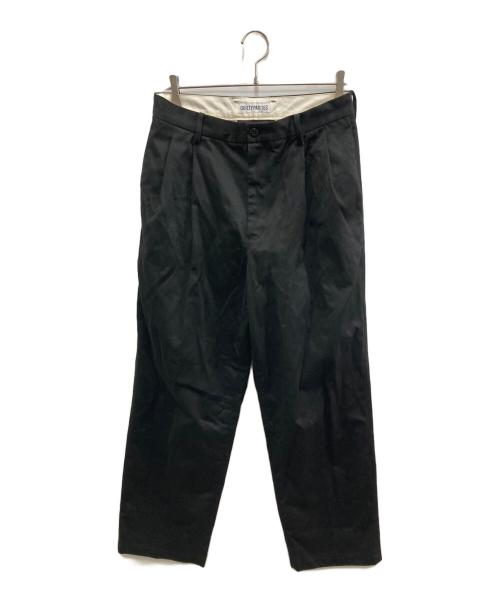 WACKO MARIA（ワコマリア）WACKO MARIA (ワコマリア) DOUBLE PLEATED CHINO TROUSERS ブラック サイズ:Ｌの古着・服飾アイテム
