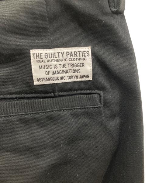 WACKO MARIA（ワコマリア）WACKO MARIA (ワコマリア) DOUBLE PLEATED CHINO TROUSERS ブラック サイズ:Ｌの古着・服飾アイテム