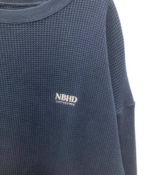 NEIGHBORHOOD（ネイバーフッド）NEIGHBORHOOD (ネイバーフッド) WAFFLE FABRIC CREWNECK LS ネイビー サイズ:Mの古着・服飾アイテム