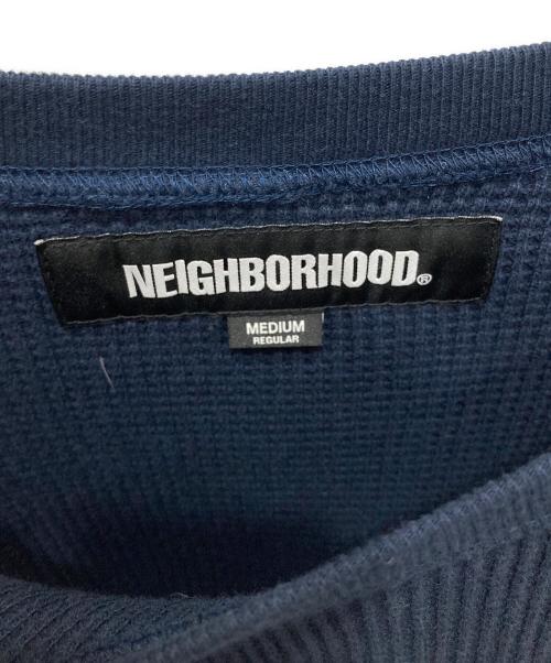 NEIGHBORHOOD（ネイバーフッド）NEIGHBORHOOD (ネイバーフッド) WAFFLE FABRIC CREWNECK LS ネイビー サイズ:Mの古着・服飾アイテム