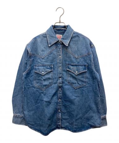 中古・古着通販】LEVI'S (リーバイス) デニムウエスタンシャツ ブルー