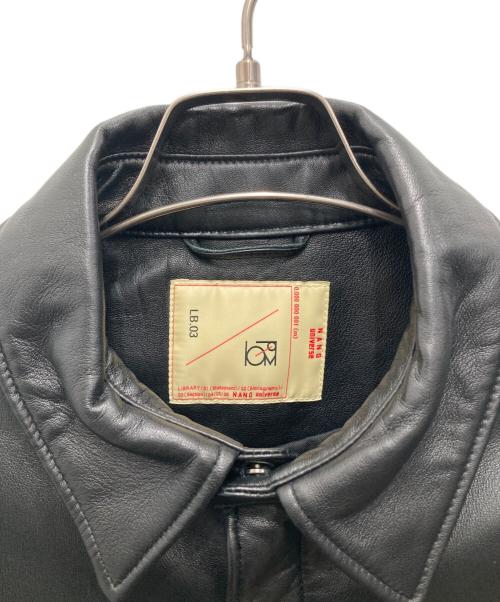 nano・universe（ナノ・ユニバース）nano・universe (ナノ・ユニバース) LB.03/ワンダーライトシープリブブルゾン ブラック サイズ:Mの古着・服飾アイテム