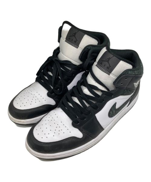 NIKE（ナイキ）NIKE (ナイキ) AIR JORDAN 1 MID PANDA ELEPHAN ブラック サイズ:28の古着・服飾アイテム