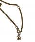 中古・古着 BALENCIAGA (バレンシアガ) BB dog tag necklace ゴールド：20000円