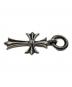 CHROME HEARTS (クロムハーツ) タイニーCHクロスネックレストップ シルバー：150000円