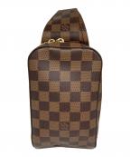 LOUIS VUITTONルイ ヴィトン）の古着「ボディーバッグ/ダミエ ジェロニモス」｜ブラウン