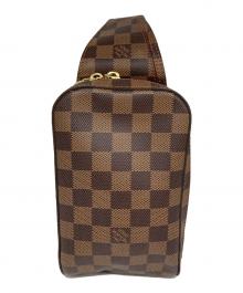 LOUIS VUITTON（ルイ ヴィトン）の古着「ボディーバッグ/ダミエ ジェロニモス」｜ブラウン