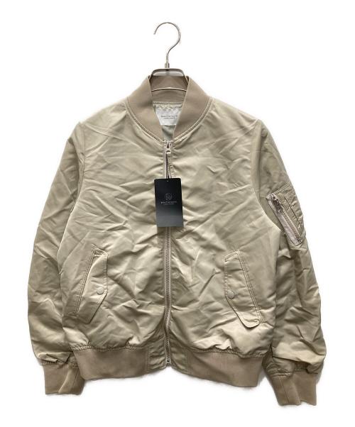 BEAUTY&YOUTH UNITED ARROWS（ビューティーアンドユースユナイテッドアローズ）BEAUTY&YOUTH UNITED ARROWS (ビューティーアンドユースユナイテッドアローズ) BYナイロンツイル MA-1ジャケット ベージュ サイズ:FREE 未使用品の古着・服飾アイテム