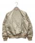BEAUTY&YOUTH UNITED ARROWS (ビューティーアンドユースユナイテッドアローズ) BYナイロンツイル MA-1ジャケット ベージュ サイズ:FREE 未使用品：4000円