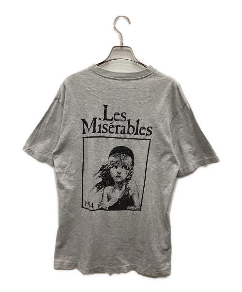 NO BRAND（ノーブランド）NO BRAND (ノーブランド) Les Miserables tee グレー サイズ:不明（実寸をご確認ください）の古着・服飾アイテム
