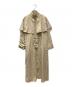 huit（ユイット）の古着「フロントジップケープトレンチコート」｜ベージュ