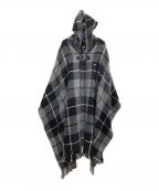 BURBERRY BLUE LABELバーバリーロンドンブルーレーベル）の古着「ウールポンチョ」｜グレー