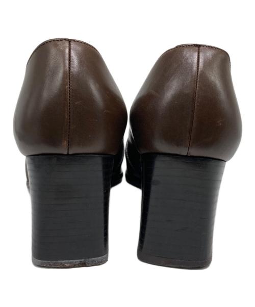 HERMES（エルメス）HERMES (エルメス) ケリーバックルパンプス ブラウン サイズ:36の古着・服飾アイテム