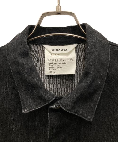 digawel（ディガウェル）digawel (ディガウェル) デニムジャケット ブラック サイズ:3の古着・服飾アイテム