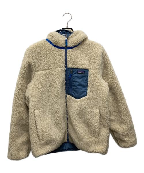 Patagonia（パタゴニア）Patagonia (パタゴニア) Ks' Reversible Ready Freddy Hoody アイボリー×ブルー サイズ:XXLの古着・服飾アイテム