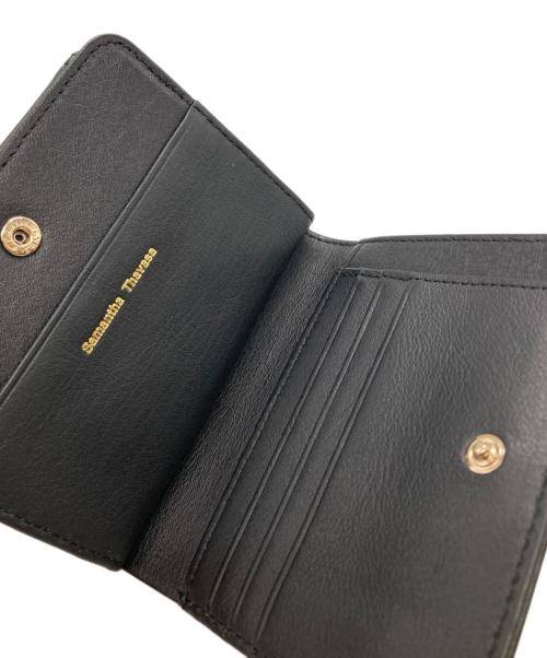 Samantha Thavasa（サマンサタバサ）Samantha Thavasa (サマンサタバサ) 口金折ソフトレザー財布 ブラックの古着・服飾アイテム