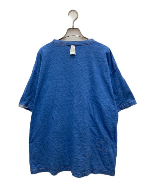 45R（フォーティファイブ・アール）45R (フォーティファイブ・アール) インディゴ染めTシャツ ブルー サイズ:表記無し(実寸ご確認ください）の古着・服飾アイテム
