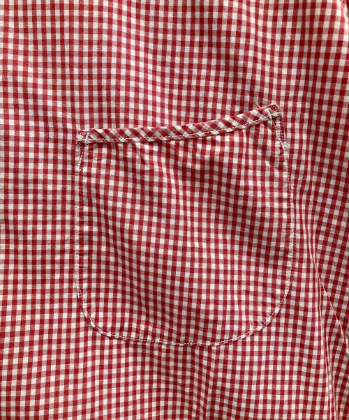 45R（フォーティファイブ・アール）45R (フォーティファイブ・アール) ギンガムチェックシャツ レッド サイズ:XLの古着・服飾アイテム