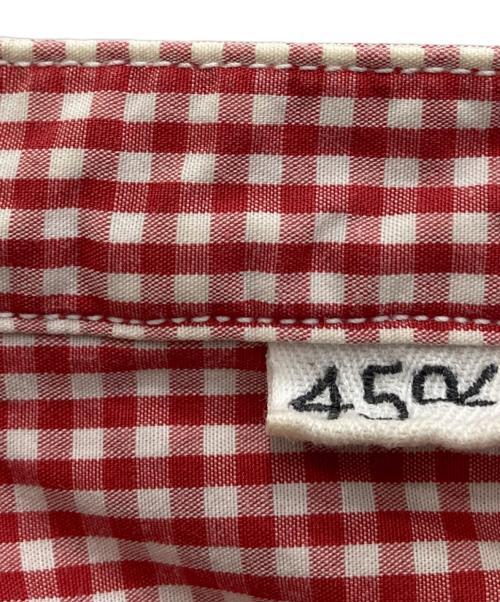 45R（フォーティファイブ・アール）45R (フォーティファイブ・アール) ギンガムチェックシャツ レッド サイズ:XLの古着・服飾アイテム