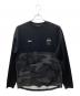 F.C.R.B.（エフシーレアルブリストル）の古着「L/S CAMOUFLAGE TEAM TOP/ロングスリーブ カモフラージュ チーム トップ」｜ブラック