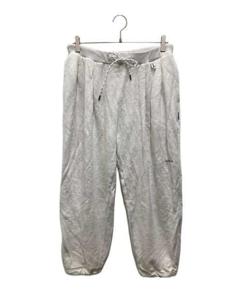 ALOUND（アラウンド）ALOUND (アラウンド) TWO TUCK SWEATPANTS/2 タック スウェットパンツ グレー サイズ:Mの古着・服飾アイテム