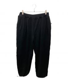 ALOUND（アラウンド）の古着「TWO TUCK SWEATPANTS/2 タック スウェットパンツ」｜ブラック