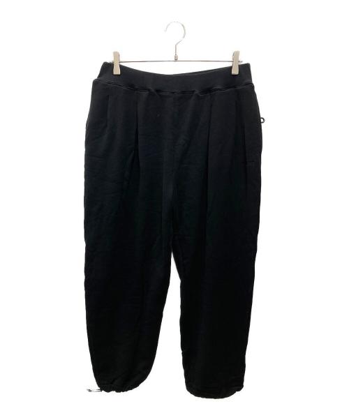 ALOUND（アラウンド）ALOUND (アラウンド) TWO TUCK SWEATPANTS/2 タック スウェットパンツ ブラック サイズ:Mの古着・服飾アイテム