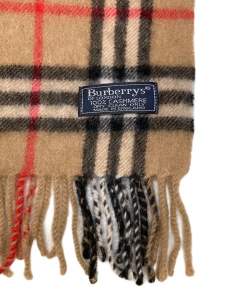Burberry's（バーバリー）Burberry's (バーバリーズ) ノバチェックカシミヤマフラー ベージュの古着・服飾アイテム