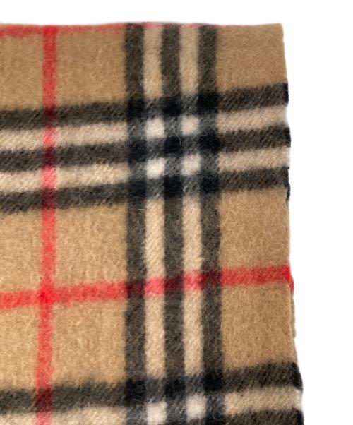 Burberry's（バーバリー）Burberry's (バーバリーズ) ノバチェックカシミヤマフラー ベージュの古着・服飾アイテム
