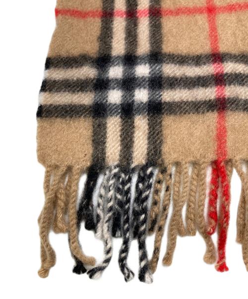 Burberry's（バーバリー）Burberry's (バーバリーズ) ノバチェックカシミヤマフラー ベージュの古着・服飾アイテム