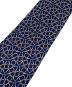 HERMES (エルメス) 総柄シルクネクタイ ネイビー サイズ:表記無し(実寸サイズをご参照下さい)：5000円