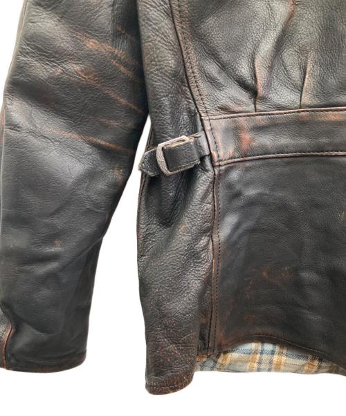 OLD CROW（オールドクロウ）OLD CROW (オールドクロウ) 101 - MOTORCYCLE JACKET ブラック サイズ:Lの古着・服飾アイテム