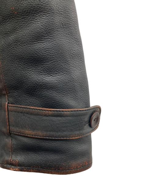 OLD CROW（オールドクロウ）OLD CROW (オールドクロウ) 101 - MOTORCYCLE JACKET ブラック サイズ:Lの古着・服飾アイテム