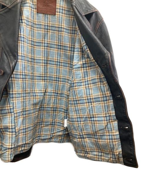 OLD CROW（オールドクロウ）OLD CROW (オールドクロウ) 101 - MOTORCYCLE JACKET ブラック サイズ:Lの古着・服飾アイテム