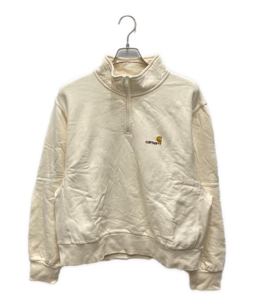CarHartt（カーハート）CarHartt (カーハート) ハーフジップスウェット アイボリー サイズ:Lの古着・服飾アイテム