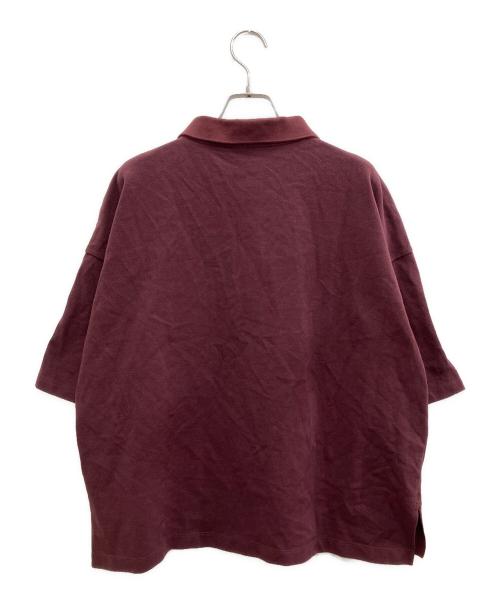LACOSTE（ラコステ）LACOSTE (ラコステ) キモノスリーブボックスポロシャツ レッド サイズ:38の古着・服飾アイテム