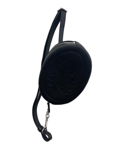 LACOSTE（ラコステ）LACOSTE (ラコステ) CROCO CREWオーバルベルトバッグ ブラックの古着・服飾アイテム