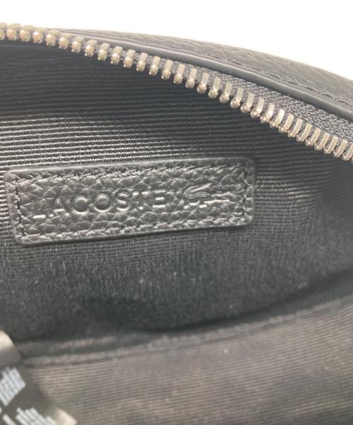 LACOSTE（ラコステ）LACOSTE (ラコステ) CROCO CREWオーバルベルトバッグ ブラックの古着・服飾アイテム