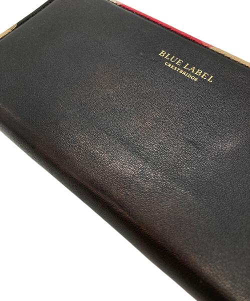 BLUE LABEL CRESTBRIDGE（ブルーレーベルクレストブリッジ）BLUE LABEL CRESTBRIDGE (ブルーレーベルクレストブリッジ) 長財布 ブラックの古着・服飾アイテム