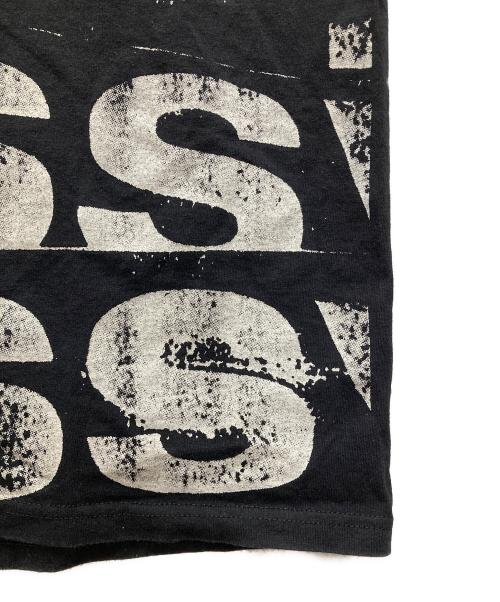 stussy（ステューシー）stussy (ステューシー) プリントカットソー ホワイト×ブラック サイズ:Lの古着・服飾アイテム