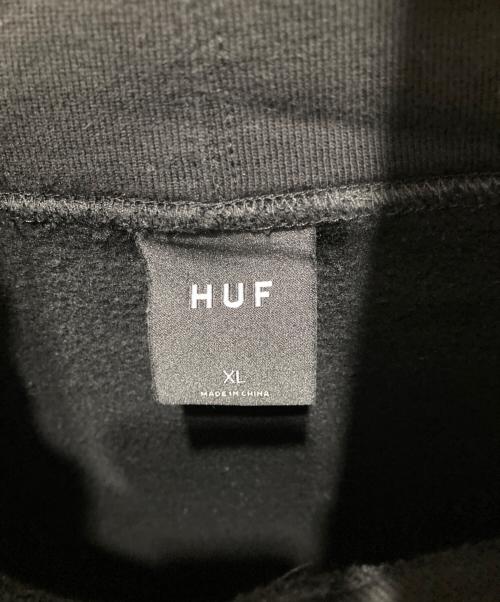 HUF（ハフ）HUF (ハフ) プルオーバーパーカー ブラック サイズ:XLの古着・服飾アイテム
