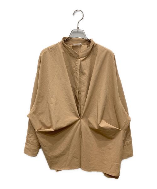 RIM.ARK（リムアーク）RIM.ARK (リムアーク) タックポイントワイドシャツ ベージュ サイズ:FREEの古着・服飾アイテム