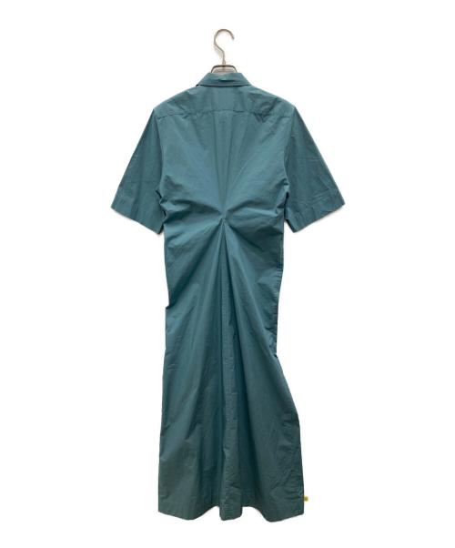 MACPHEE（マカフィー）MACPHEE (マカフィー) コットンレーヨンタイプライター シャツワンピース ブルー サイズ:36の古着・服飾アイテム