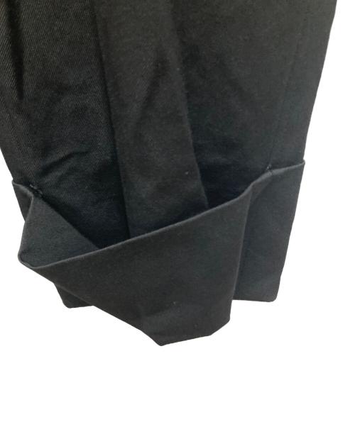 ENFOLD（エンフォルド）ENFOLD (エンフォルド) Fine Wo ギャバ セミワイドパンツ ブラック サイズ:36の古着・服飾アイテム