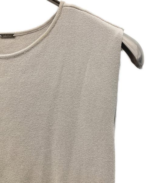 Mila Owen（ミラオーウェン）Mila Owen (ミラオーウェン) ランダムヘムプリーツドッキングワンピース ベージュ サイズ:Oの古着・服飾アイテム