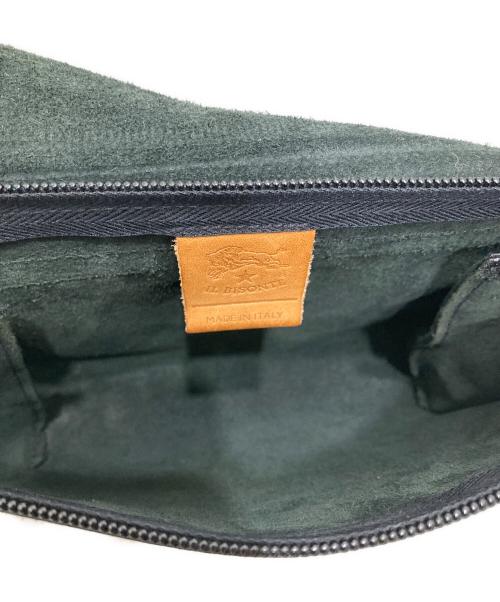 IL BISONTE（イル ビゾンテ）IL BISONTE (イル ビゾンテ) フラップショルダーバッグ ブラックの古着・服飾アイテム