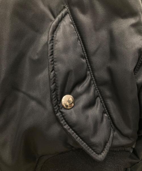 ZUCCA（ズッカ）ZUCCA (ズッカ) アーカイブクロップドMA-1ジャケット ブラック サイズ:Mの古着・服飾アイテム