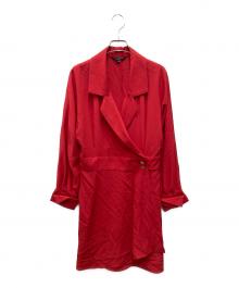 TARA JARMON（タラジャーモン）の古着「カシュクールワンピース」｜レッド