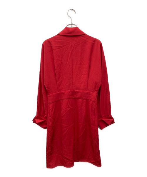 TARA JARMON（タラジャーモン）TARA JARMON (タラジャーモン) カシュクールワンピース レッド サイズ:36 未使用品の古着・服飾アイテム