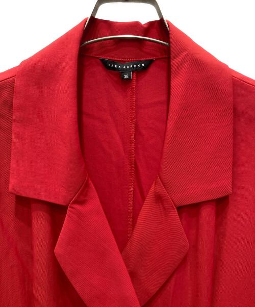 TARA JARMON（タラジャーモン）TARA JARMON (タラジャーモン) カシュクールワンピース レッド サイズ:36 未使用品の古着・服飾アイテム